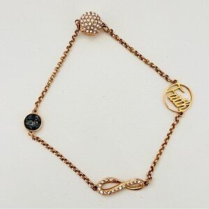 SWAROVSKI Remix Collection Bracelet with Infinity and Faith Charms